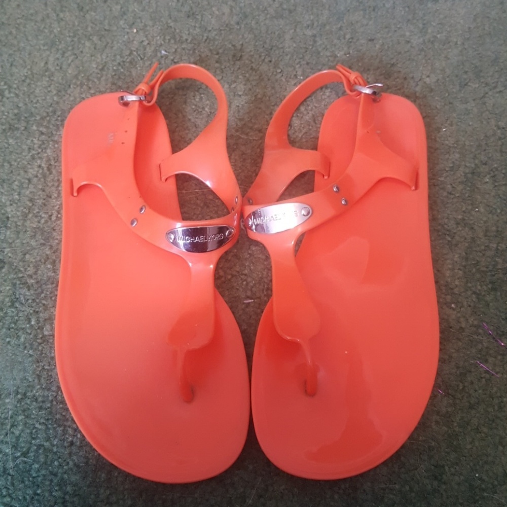 Michael Kors Oranage Sandals Size 8